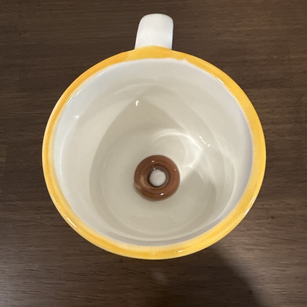 Krispy Kreme Doughnuts Collectible Coffee Mug 3D Donut in Bottom - Picture 5 of 6